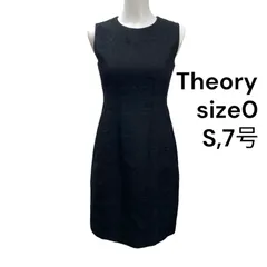 ◆セオリー Theory ワンピース 膝丈 ノースリーブ 花柄 ブラック コットン 0、S、7号 レディース S5T421