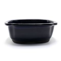 【未使用】盆栽鉢 7号 木瓜鉢 モッコ鉢 青色 海鼠釉 瀬戸焼 陶器 深め 大型 中型 雑木 松柏 約23.5センチ 植木鉢 苔 おしゃれうめきち盆栽用品店