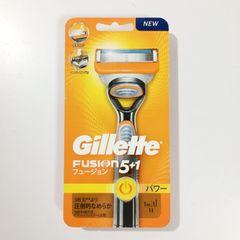 ジレット フュージョン5+1 パワー 髭剃り カミソリ 男性 本体+替刃1個付 Gillette