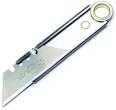 Screwpop スクリューポップ カッターナイフ3.0キーチェーン マルチツール( シルバー,  キーホルダーサイズ)