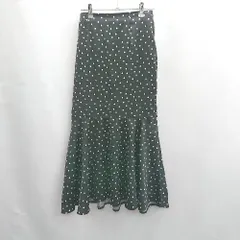 ◇ Θ NOSTALGIA アンドドットノスタルジア ドット 水玉 ロング マーメイド スカート サイズ M ブラック系 レディース E  【1502030046342】のサムネイル