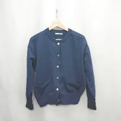 ◇ ⊇ crie conforto クリーコンフォルト 長袖 カーディガン サイズS ネイビー系 レディース E  【1503050028547】のサムネイル