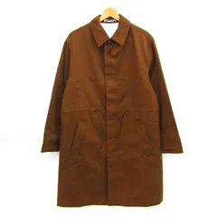 ザラ ロングコート 中綿 カバーオール コットン アウター メンズ USA Sサイズ ブラウン ZARA 【中古】