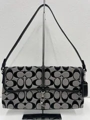 美品　COACH コーチ　シグネチャークリップデミ　アクセサリーポーチ　ワンショルダー