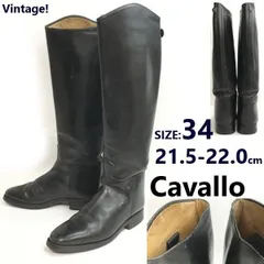 【カバロ Cavallo】本革　乗馬ブーツ　24.0～24.5 カバロ Cavallo】本革 乗馬ブーツ 24.0～24.5