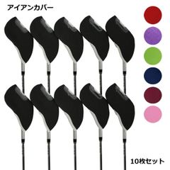 アイアン ヘッドカバー おしゃれ ゴルフ セット クリア 窓付き 傷 防止 _cのサムネイル