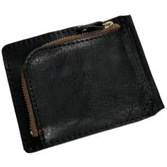 【新品未使用】HERZ アラスカ革 ブラック L字ファスナー 財布 KK-38 新品未使用】HERZ アラスカ革 ブラック L字ファスナー 財布 KK-38