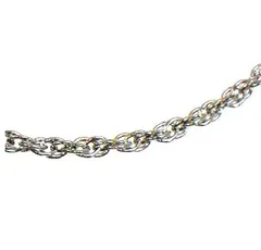 【通常サイズ】金属アレルギー対策 安心品質 日本製 純チタンネックレス チェーン ロープ 【選べる長さ 34-36-38-40-42-44-46-48-50-52ｃｍ】プラチナ風の輝き メンズ レディース　 D-250S ロープ