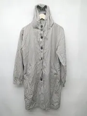 ◇ ⊇ JUNOAH ジュノア フーディ ロング 長袖 コート サイズXL グレー レディース P  【1410160015353】のサムネイル