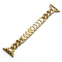 ☆ ゴールド ☆ S(38/40/41mm) ☆ アップルウォッチバンド ayy05 アップルウォッチ バンド レディース アップルウォッチバンド おしゃれ かわいい 女性 メンズ ステンレス 着せ替え 付け替え AppleWatch チェーン 細い バックル