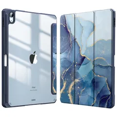 ケース 2024 / Air 5 ケース Air 2022 / Air 4 ケース 2020 11インチ 10.9 インチ 透明バックカバー Apple Pencil 収納可能 Apple iPad Pencil 2 ワイヤレス充電対応 三つ折スタンド スリー