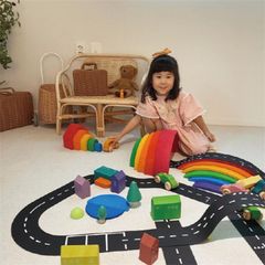 送料無料 パズル レール 12枚 道路 おもちゃ 車 線路 おもちゃ 男の子 プレゼント 軌道 組立 軟質pvc 貼る 知育おもちゃ ゲーム 高速道路 汽車 誕生日 プレゼント ギフト 女の子 玩具 子供部屋 自宅 レース 遊具 クリスマス