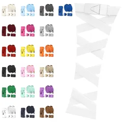 【売切注意！お急ぎ下さい】8mm スニーカー 伸びる靴紐 ゴム紐 紐 留め具 平紐 子供 簡単取り付け くつひも 高齢者 ほどけない 【2025強化版・結ばず＆解けず・ワンプッシュで開閉】 無地 靴ひも シューレース 19色 結ばない 靴紐 1足／2足組 [M