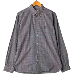古着 ブルックスブラザーズ Brooks Brothers RED FLEECE 長袖 ボタンダウンチェックシャツ メンズM相当/eaa570049