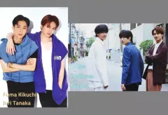 【中古】ポスター 両面A3ピンナップ(二つ折) 田中樹(SixTONES)＆菊池風磨(Sexy Zone)/小島健＆福本大晴＆佐野晶哉(Aぇ! Group) ダンススクエア vol.52綴じ込み付録