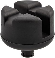 【特価商品】取付軸:φ15 5mm<浅溝> x 溝深さ:25mm<深溝>/ 長さ16mm 溝幅:12mm 深さの違う2種類の溝で複数のジャッキポイントに対応 サイド掛けジャッキアダプター 【適応ジャッキ】EM227/501/511/514/516/519 エマ