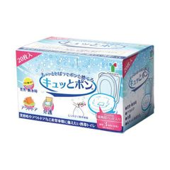 竹虎 ポータブルトイレ処理袋キュッとポン ロールタイプ 1巻(20枚)