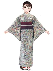 袷 小紋 着物 単品のサムネイル