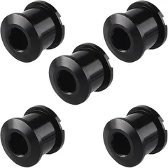 geneX チェーンリングボルト 自転車 フロント ギア 固定ネジ 軽量 アルミ合金 5個入り(ブラック,  ダブル)