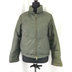 Natural Beauty Basic 【ナチュラルビューティ★MA-1風ダウンジャケット【レディースM/カーキ/khaki】アウター/ブルゾン/Jacket/Jumper◆BJ095-a
