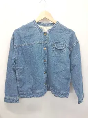 ◇ Θ Keitto ケイット バンドカラー 長袖 デニム ジャケット Gジャン サイズM ブルー系 レディース E  【1507100000934】