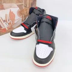 NIKE ナイキ Air Jordan 1 Retro High OG Black Toe つま黒 スニーカー シューズ 新品同様 DZ5485-106 箱付き メンズ 27.5cm 靴 DF15919■