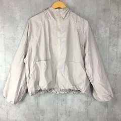 レディース ブルゾン ジップアップ パーカー ナイロンジャケット 体型カバー ゆったり 春 秋 軽量 羽織り フード付き 長袖 アウター ベージュ グレー おしゃれ カジュアル 低身長 きれいめ 大人 シンプル [1115]