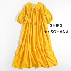 280t*美品 シップス SHIPS Sohana ピンタックレースワンピース.