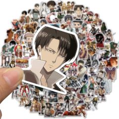 【PANHUI】 100枚 for 進撃の巨人 防水ステッカー ステッカー コミックfor 進撃の巨人 防水ステッカー ステッカーセット スーツケースステッカー バイクステッカー コンピュータ テーブル (100)