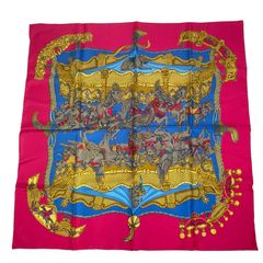 美品 HERMES エルメス アスコットタイ スカーフ シルク マルチカラー 美品 HERMES エルメス アスコットタイ シルク マルチカラー