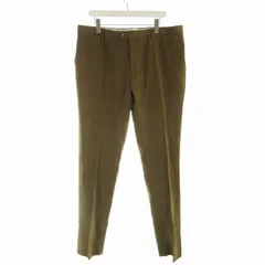 エトロ ETRO スラックスパンツ ストレート ワイド フェイクスウェード カットオフ 大きいサイズ 58 4XL 茶 ブラウン /EEのサムネイル