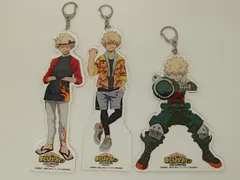 僕のヒーローアカデミア キャラポップストア でかアクリルキーホルダー 爆豪勝己 3点セット まとめ売り 本体のみ 中古 [MKA-4297]