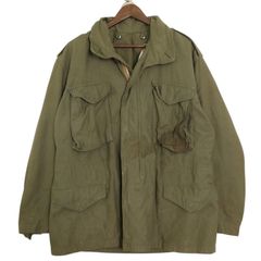 60年代 米軍実物 U.S.ARMY M-65 フィールドジャケット 2nd ヴィンテージ ミリタリー オリーブ (メンズ MEDIUM REGULAR) 中古 古着 A4055