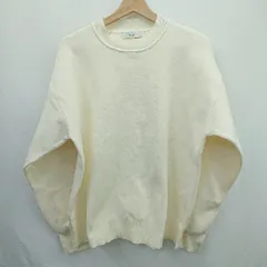 ◇ ⊇ Discoat ディスコート シンプル系 長袖 長袖ニットシャツ サイズF ベージュ系 レディース E  【1507250001843】