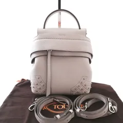 美品　トッズ　TOD'S　ウェーブ　WAVE　3wayバッグ　リュック　グレー　【76】
