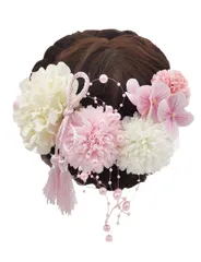 【数量限定】結婚式 卒業式 成人式 ヘッドドレス 和装 ウエディングに 振袖 ヘアアクせサリー 袴 花クリップ 着物 レディース 浴衣 七五三 髪飾り全九色 7点セット JZOON