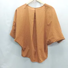 ◇ UNITED ARROWS green label relaxing 五分袖 ブラウス サイズ表記なし オレンジ レディース E  【1407020032230】