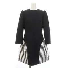 ボーダーズアットバルコニー BORDERS at BALCONY FINE BORDER MINI DRESS ミニワンピース 長袖 切替 36 グレー /MF ■OSのサムネイル
