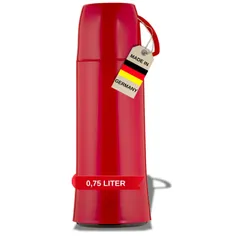 Color:レッド_Size:0.8 L helios[ヘリオス] 卓上用魔法瓶 エレガンス 750ml レッド 754439のサムネイル