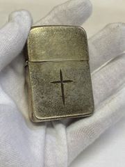 ZIPPO　cross　ガスライター　シルバー　クロス　着火未確認