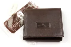 アイグナー コインケース レザー ボックス型 小銭入れ 財布 ウォレット ブランド メンズ ブラウン AIGNER 【中古】