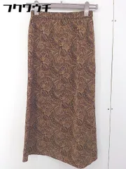 ◇ Techichi テチチ 総柄 ロング フレア スカート サイズF ベージュ マルチ レディース  【中古】 【1111110005034】