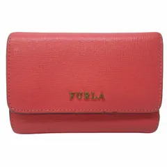 フルラ FURLA 三つ折り財布 ウォレット レザー ロゴ 札入れ 小銭入れ ピンク系 0629のサムネイル