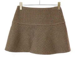 CELINE セリーヌ 23AW MINI SKIRT IN DOUBLE HOUNDSTOOTH ダブルハウンドトゥースミニスカート 2J677064V 28BZ ブラウン 36のサムネイル