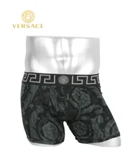 新品 未使用 並行輸入 VERSACE ヴェルサーチェ 下着 JERSEY STRETCH STAMPA BAROCCO メンズ ロングボクサーパンツ 512044 バロッコブラックグレー2のサムネイル