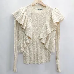 ◇ ROSE BUD ローズバッド 長袖 ニット サイズF アイボリー レディース E  【1407020057134】