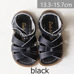 【新品・未使用】saltwater（ソルトウォーター） original black  size5-8（13.3-15.7cm） 靴 キッズ サンダル