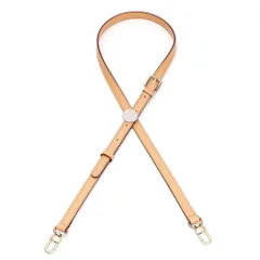 [ideamall] ショルダーバッグ ベルト 付け替え 本革調 ショルダー ストラップ バッグ 鞄 (1.5cm, ライトブラウン) [ライトブラウン] [1.5cm]