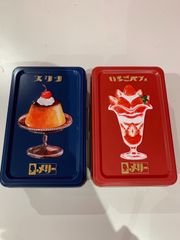 メリーはじけるキャンディチョコレート いちごパフェ缶&プリン缶