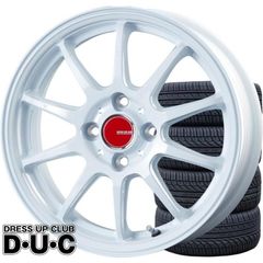 14インチアルミホイールタイヤセット 軽自動車 INFINITY/インフィニティF10 WH 14-4.5 165/55R14 155/65R14 JAWA認証 4本セット